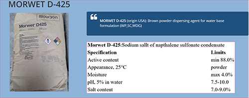 Morwet D-425 - Hóa Chất Vẹn Toàn - Công Ty TNHH Thương Mại Dịch Vụ Sản Xuất Vẹn Toàn